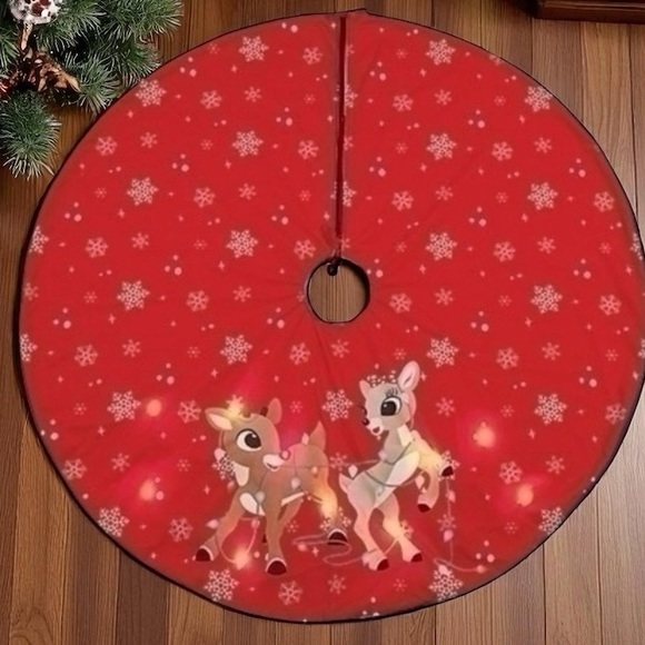 Rudolph Other - Rudolph & Clarice Lighted Christmas Tree Skirt